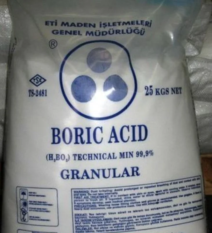 بوریک اسید (Boric acid)   cas number: 10043-35-3